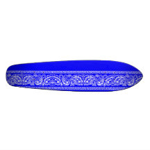 Planche à roulettes bleue Oldschool de Paisley