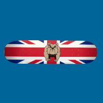 Planche à roulettes britannique de bouledogue planches à roulettes