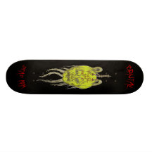 planche à roulettes brutale et morte de logo de br