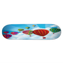 Planche à roulettes chaude de ballons à air