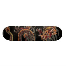 Planche à roulettes chinoise de dragon
