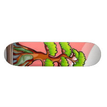 Planche à roulettes d'arbre de bonsaïs