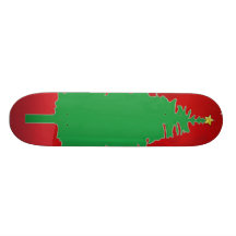 Planche à roulettes d'arbre de Noël