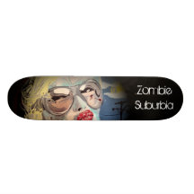 Planche à roulettes de banlieue de zombi