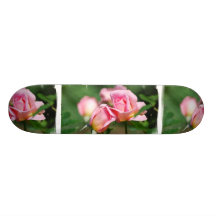 Planche à roulettes de bourgeon de rose de rose