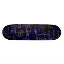 planche à roulettes de carte