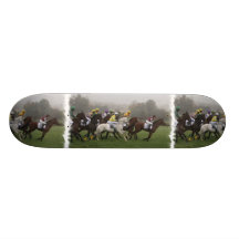 Planche à roulettes de champ de cheval de course