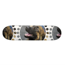 Planche à roulettes de chien de Leonberger
