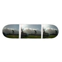 Planche à roulettes de conception de golfeur