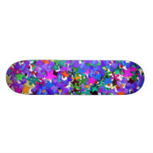 planche à roulettes de confettis