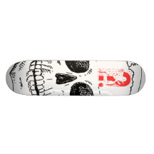 Planche à roulettes de crâne