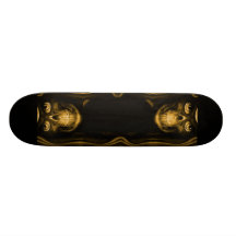 Planche à roulettes de crâne