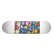 planche à roulettes de crânes