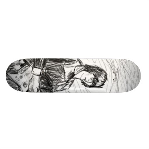 Planche à roulettes de croquis de Kurt