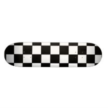 Planche à roulettes de damier