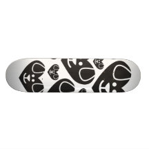 Planche à roulettes de famille de chien