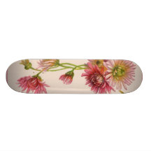Planche à roulettes de fleur