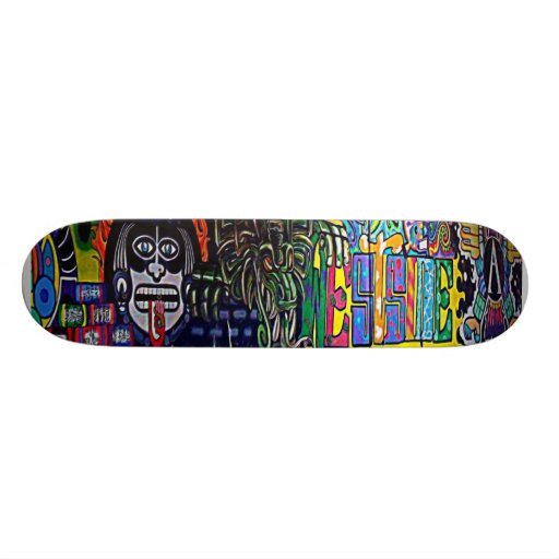 planche à roulettes de graffiti