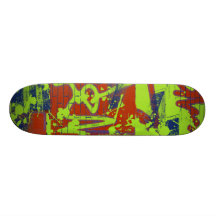 Planche à roulettes de Graffiti-Chaux