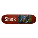 Planche à roulettes de graffiti de requin