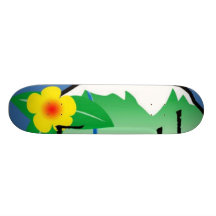 Planche à roulettes de mois de la terre
