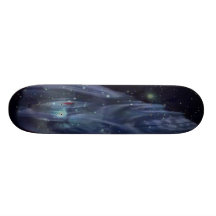 Planche à roulettes de monstre de l'espace