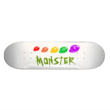 Planche à roulettes de monstre de sucrerie