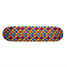 planche à roulettes de morceau de puzzle