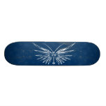 Planche à roulettes de papillon de crâne