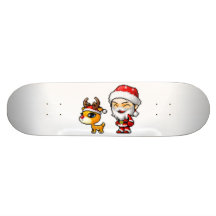 planche à roulettes de père Noël