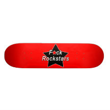 Planche à roulettes de rouge de Rockstar