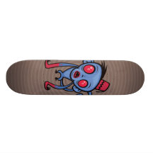 Planche à roulettes de singe de zombi