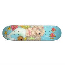 Planche à roulettes de sirène