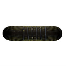 Planche à roulettes de techno