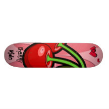 Planche à roulettes "de tour de cerise"