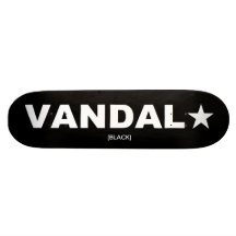 Planche à roulettes de VANDAL★ générique (blanc su