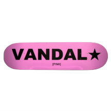 Planche à roulettes de VANDAL★ générique (noir sur