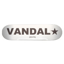 Planche à roulettes de VANDAL★ générique (noir sur