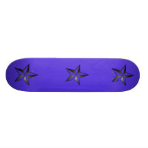 Planche à roulettes d'étoile bleue