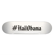 Planche à roulettes d'Obama de grêle