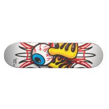 Planche à roulettes d'oeil de Flamin