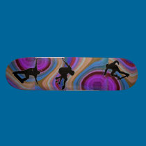Planche à roulettes d'Oilslick. planches à roulettes