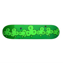 Planche à roulettes du jour de St Patrick