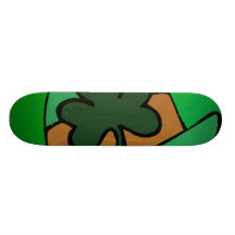 Planche à roulettes du jour de St Patrick