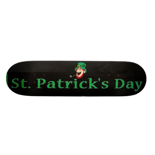 Planche à roulettes du jour de St Patrick