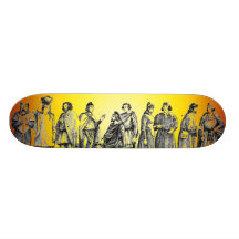Planche à roulettes historique de costumes