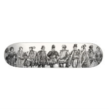 Planche à roulettes historique de costumes