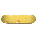 Planche à roulettes jaune de texture de fromage su