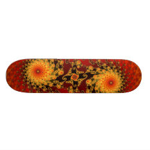 Planche à roulettes jumelle de flammes