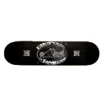 Planche à roulettes noire de couperet